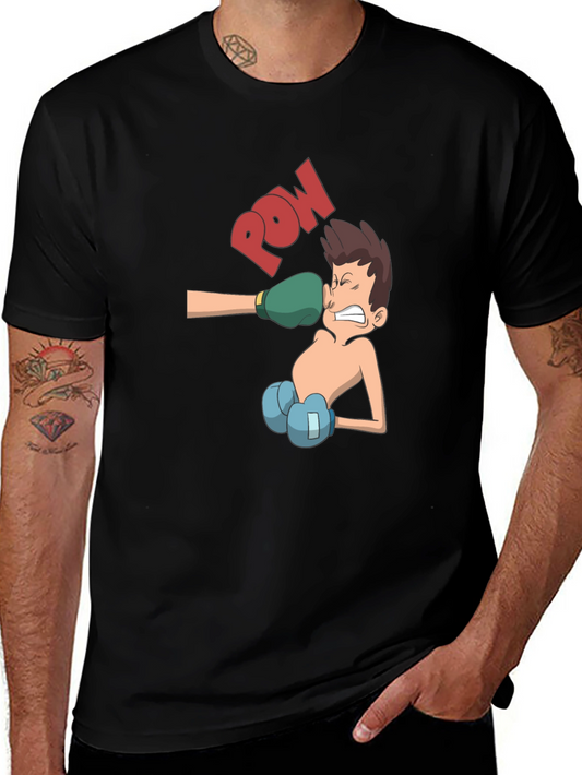 Cartoon Boxer T-Shirt - Punch Design