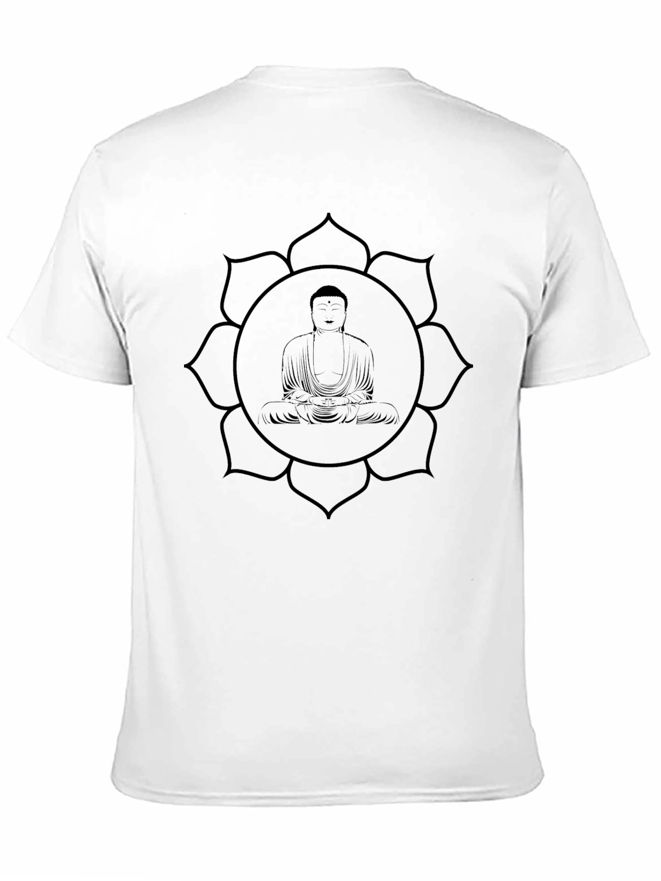 Buddha Lotus Graphic Tee - Spiritual Comfort