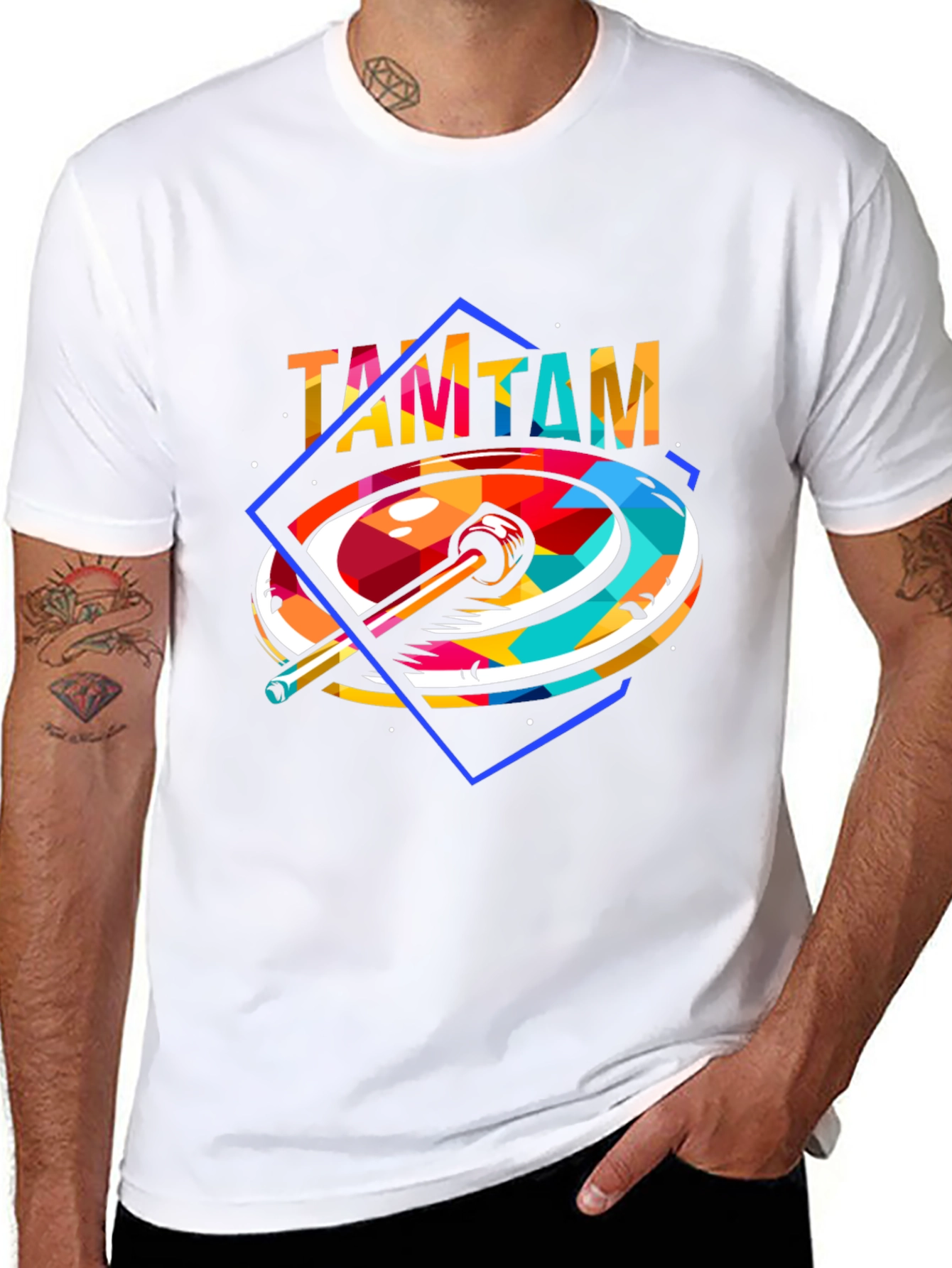 Abstract TAMTAM Graphic T-Shirt