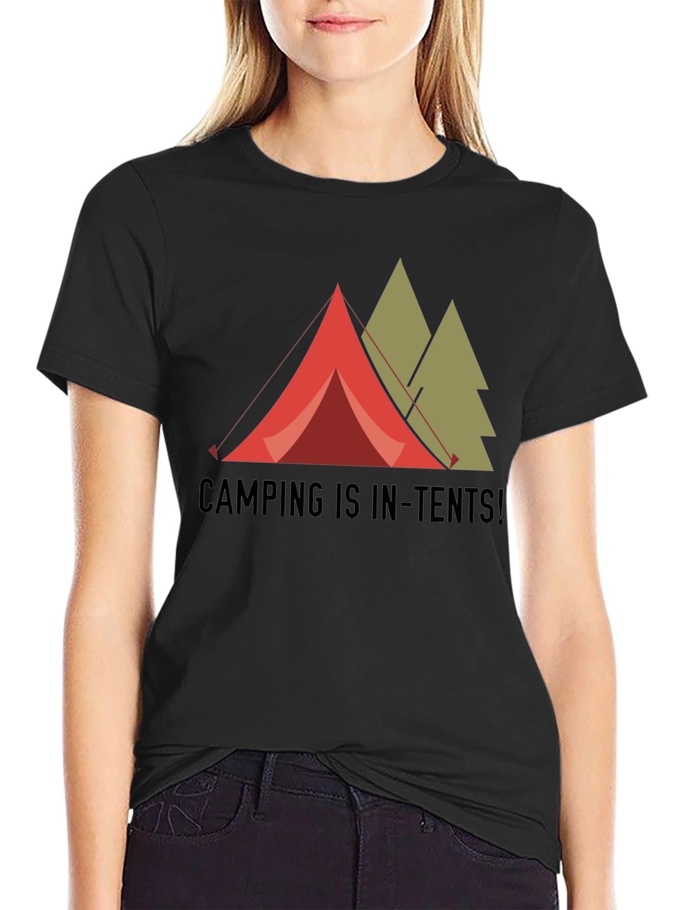 Camping is In-Tents! Graphic T-Shirt