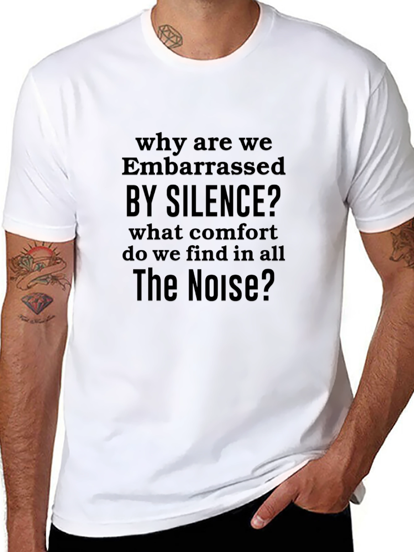 Silence? Mens Graphic T-Shirt - Soft Cotton Blend