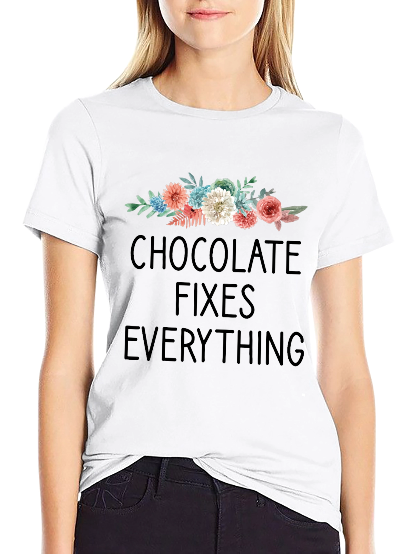 Chocolate Fixes Everything Graphic Tee
