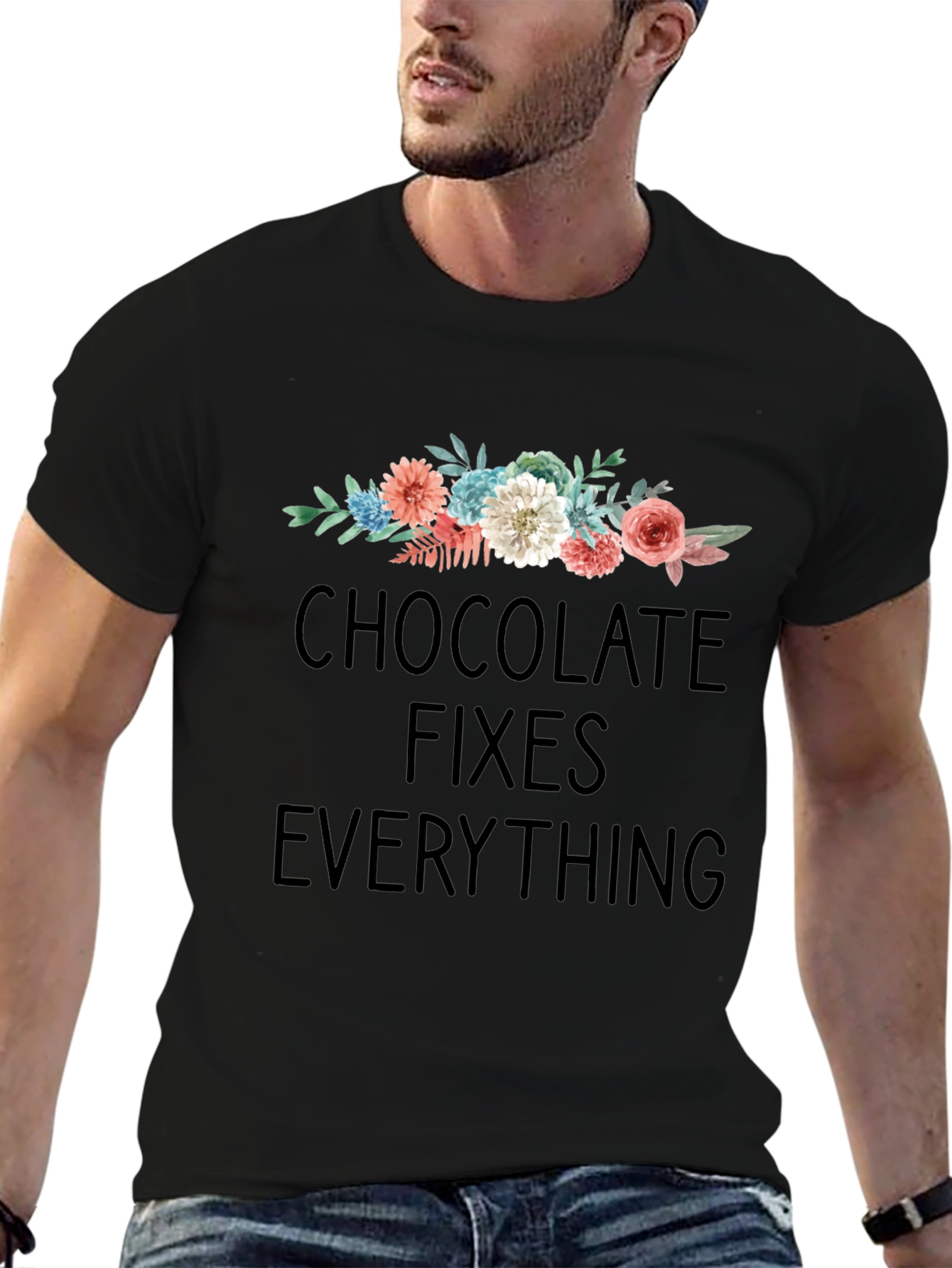 Chocolate Fixes Everything Graphic Tee