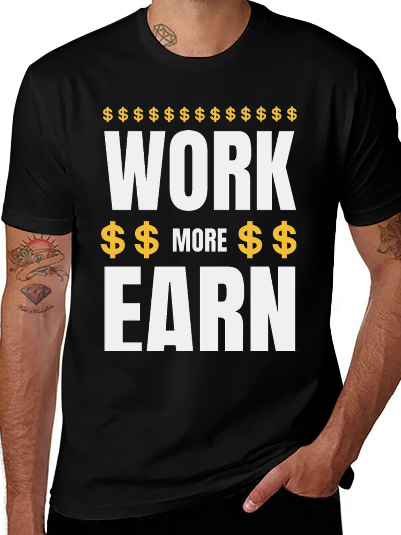 Work More Earn - Mens Graphic Tee
