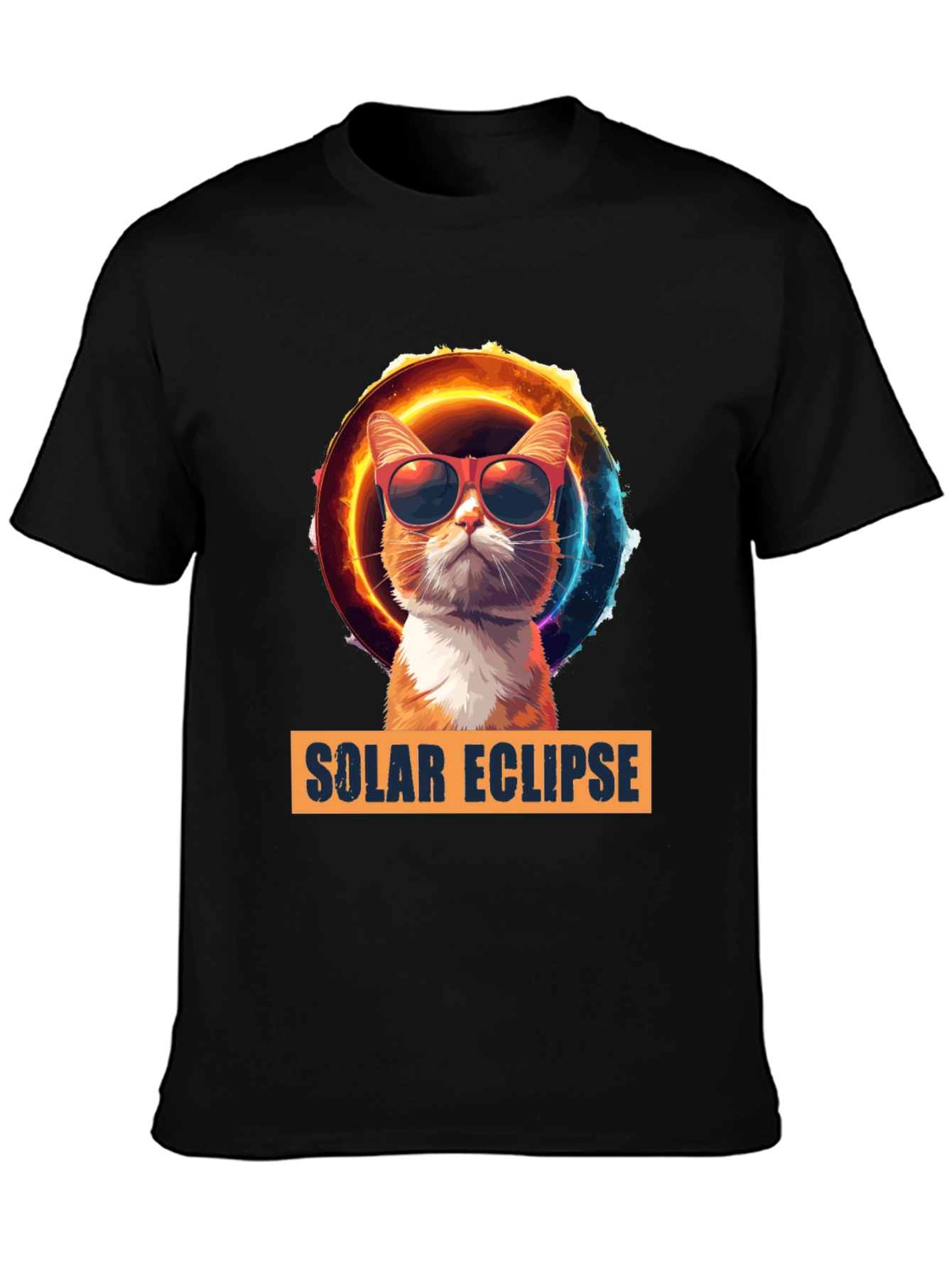 Solar Eclipse Cat T-Shirt