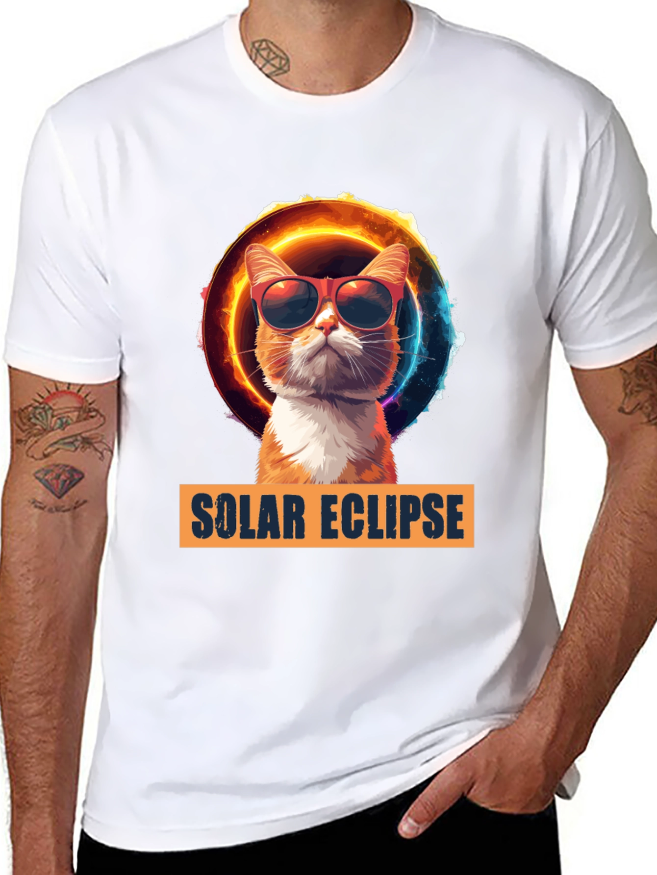 Solar Eclipse Cat T-Shirt