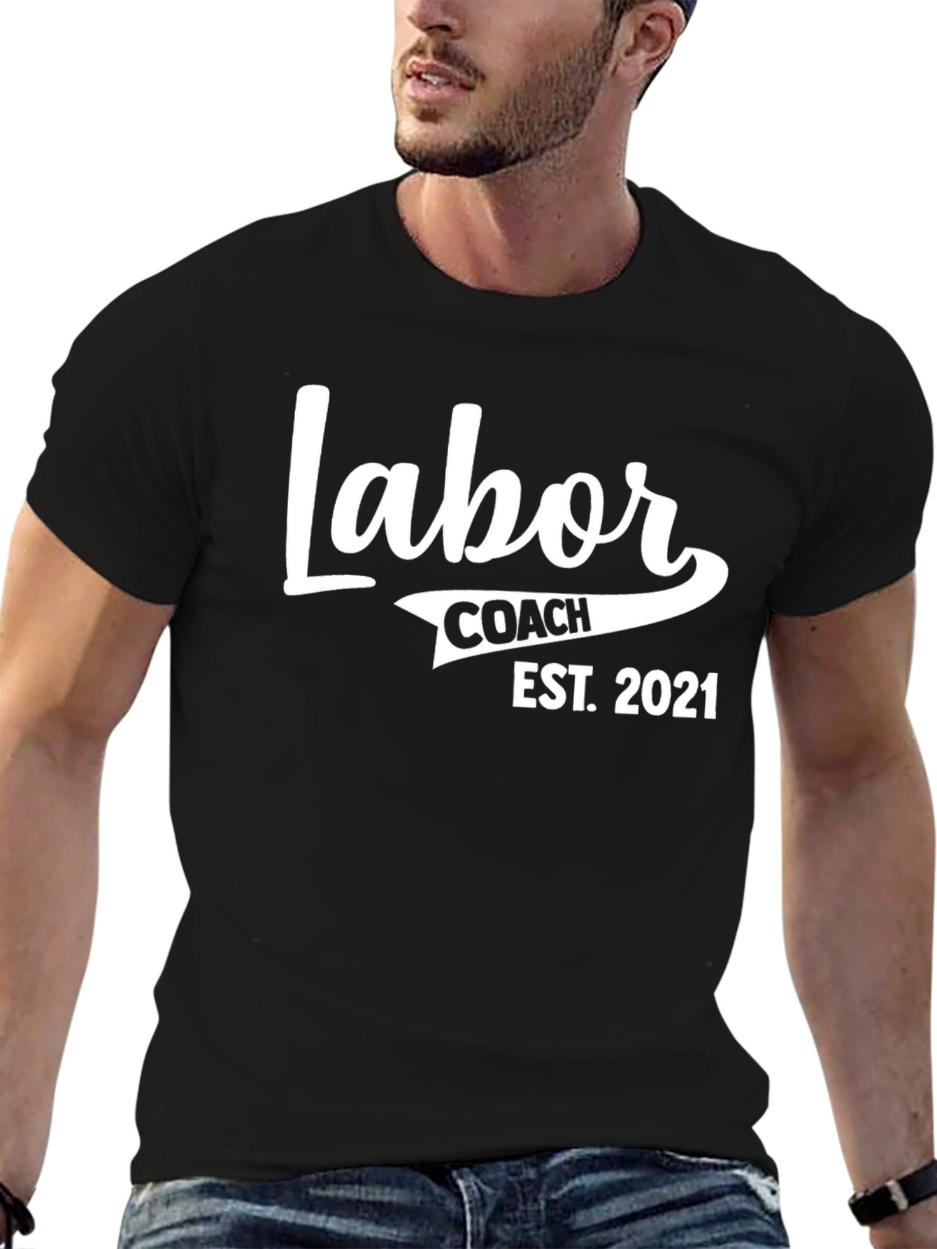 Labor Coach Est. 2021 Black T-Shirt