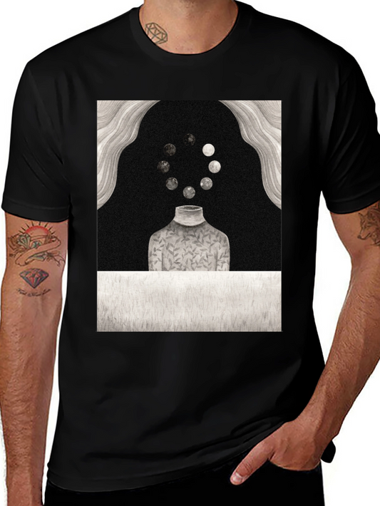 Abstract Art Tee - Moon Phase T-Shirt