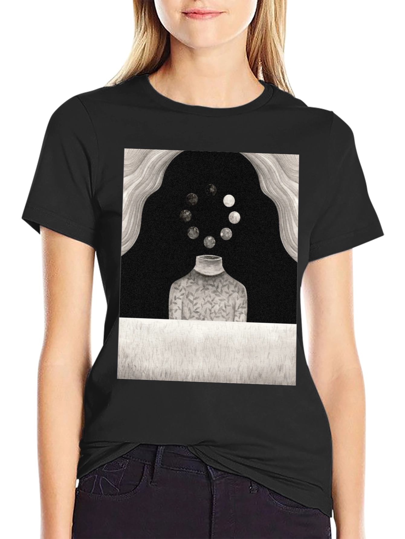 Abstract Art Tee - Moon Phase T-Shirt