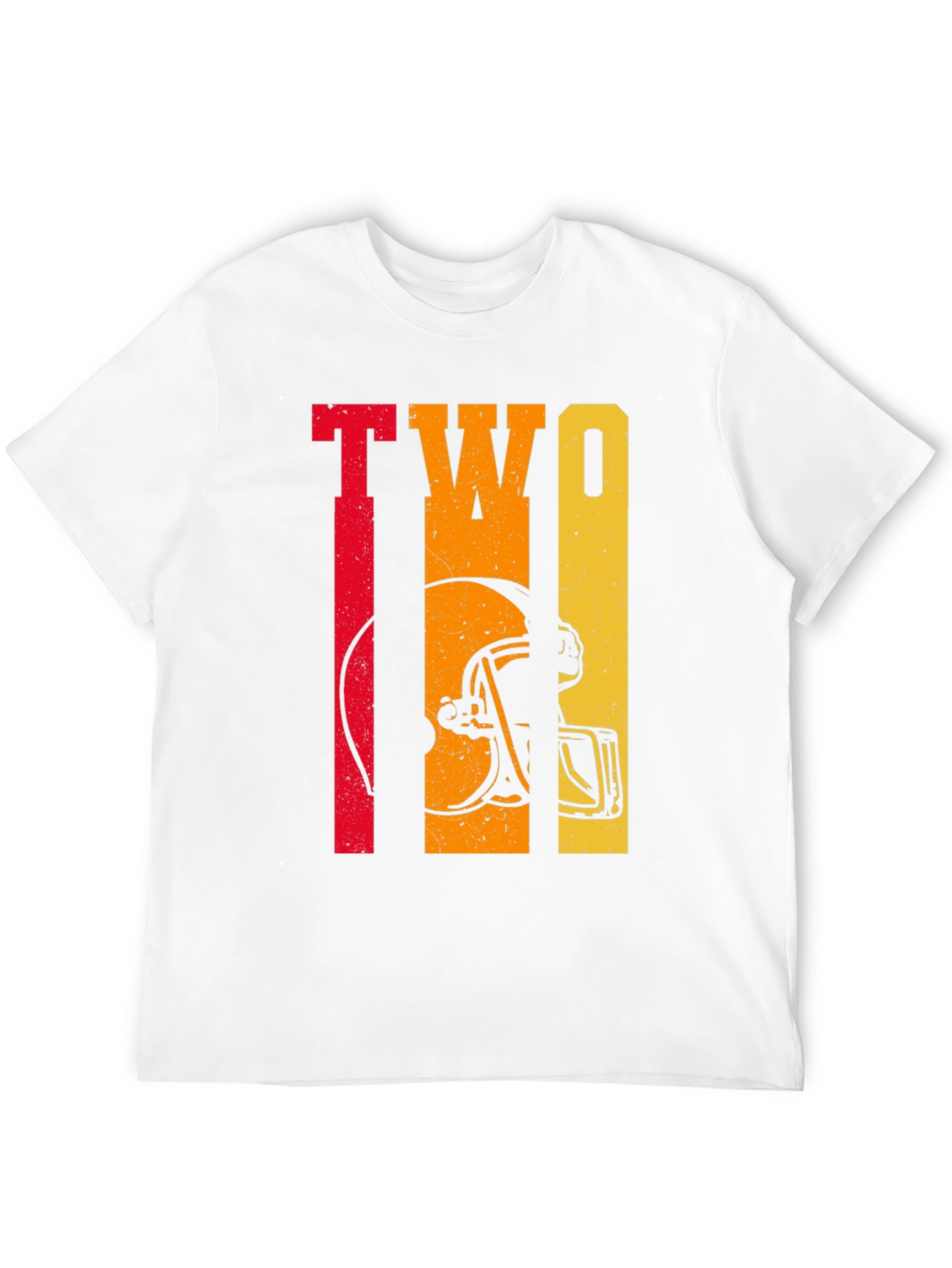 Retro TWO Football Helmet Graphic Tee