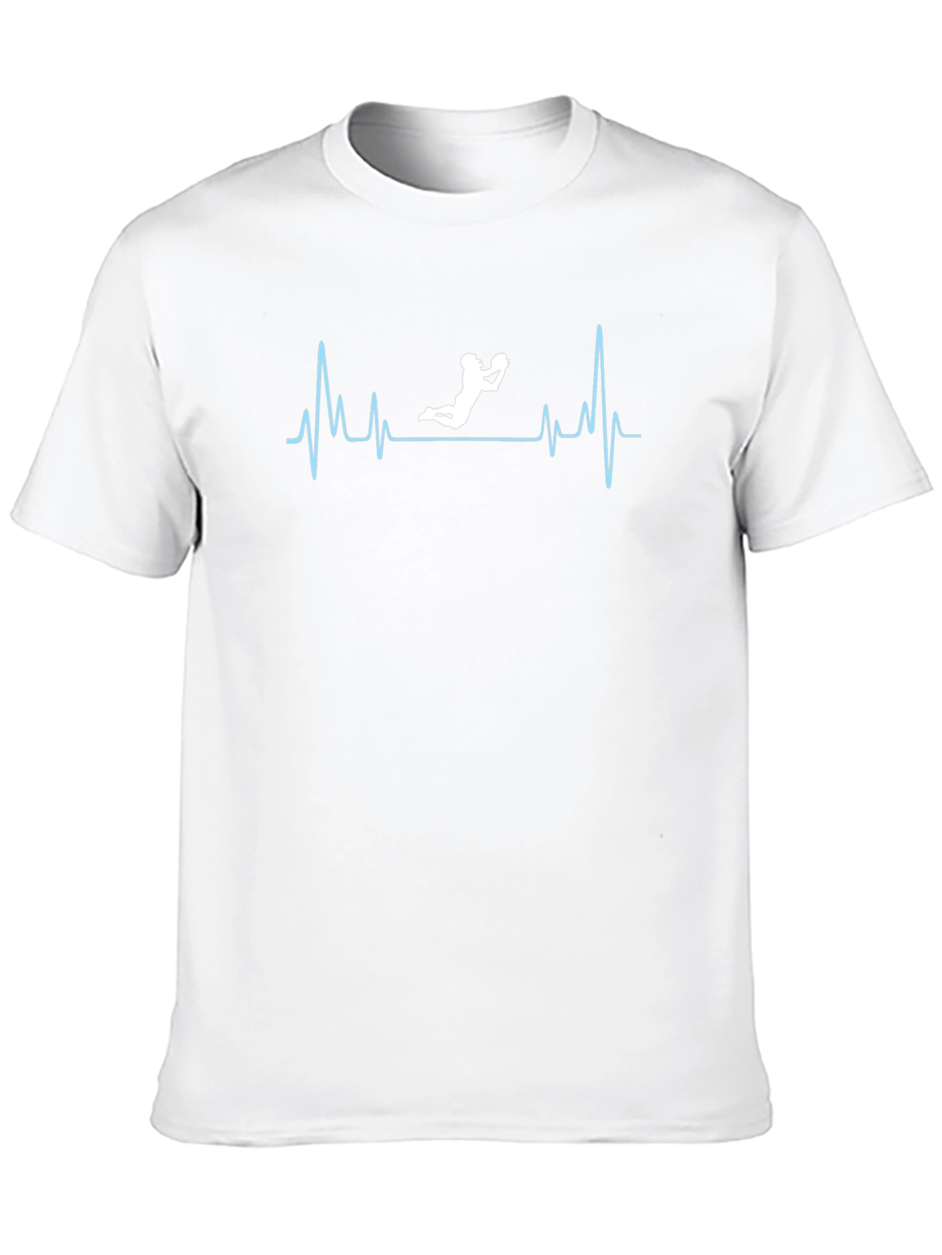 Rugby Heartbeat Black T-Shirt