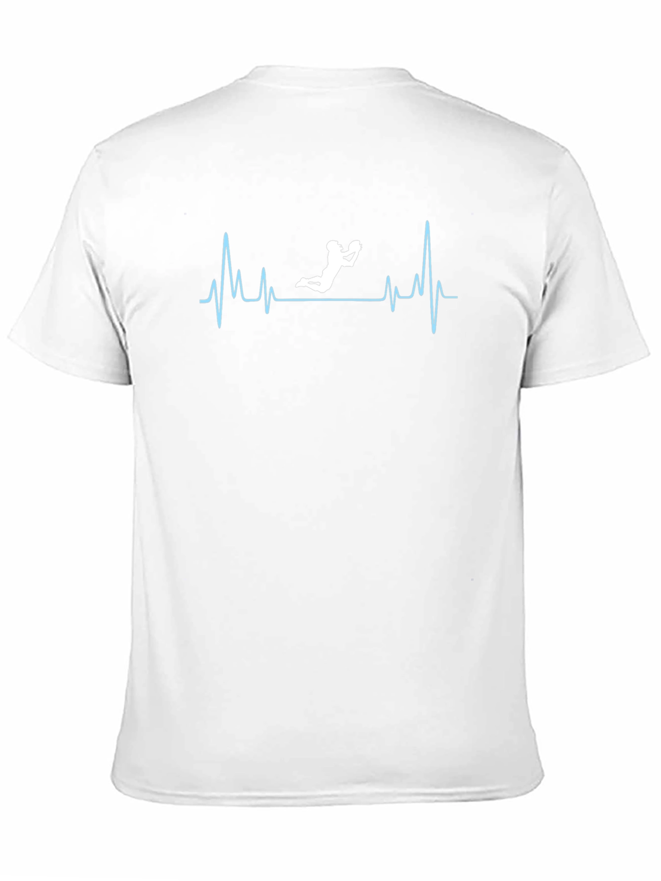 Rugby Heartbeat Black T-Shirt