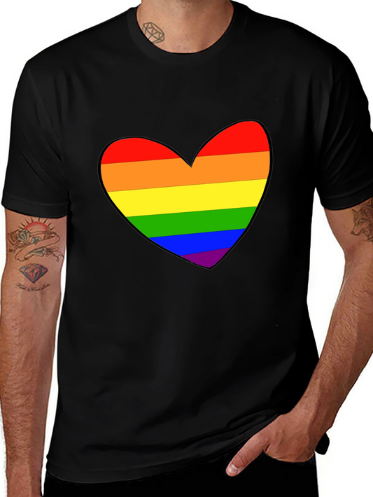 Pride Heart Black T-Shirt