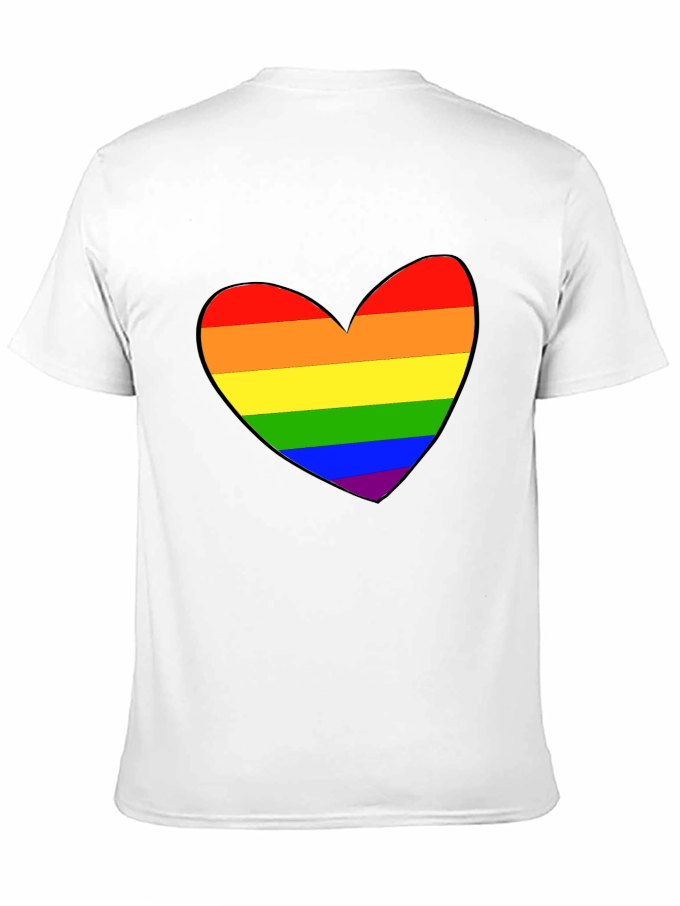 Pride Heart Black T-Shirt