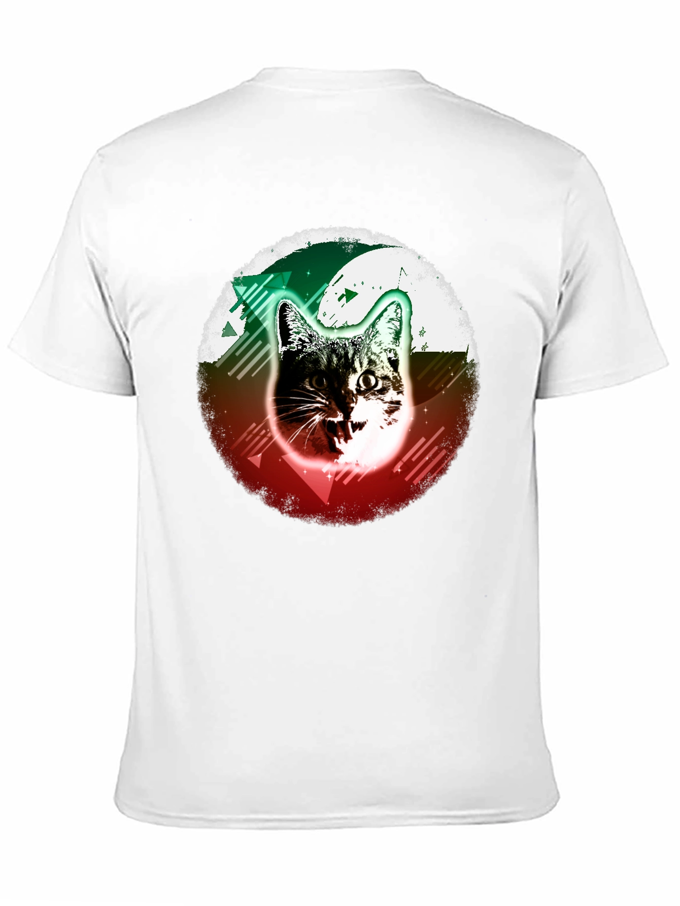 Cat Graphic Tee - Funky Retro Design