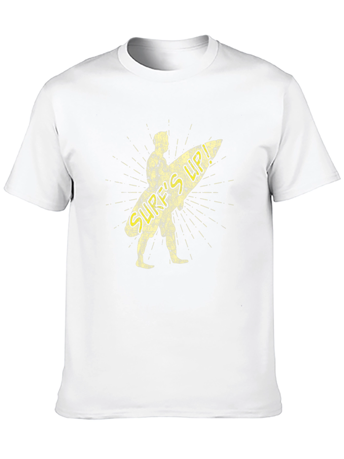 Surfs Up Graphic Tee - Black Cotton T-Shirt