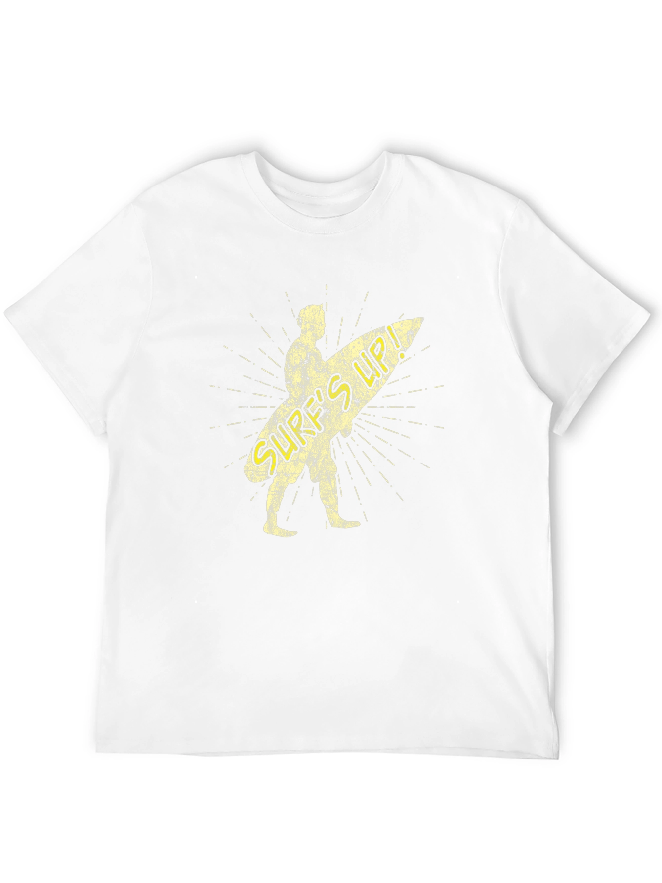 Surfs Up Graphic Tee - Black Cotton T-Shirt