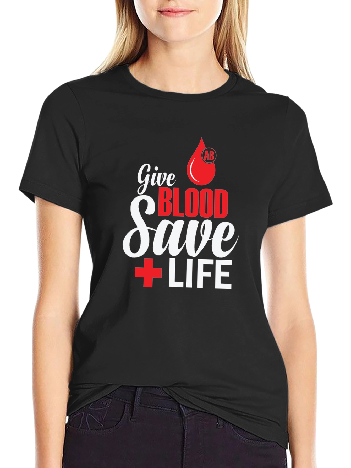 Give Blood Save Life Graphic T-Shirt