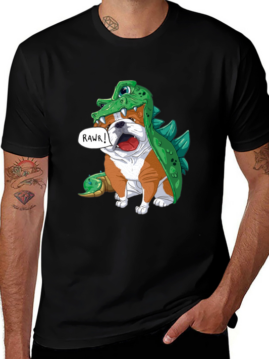Bulldog in Crocodile Costume T-Shirt