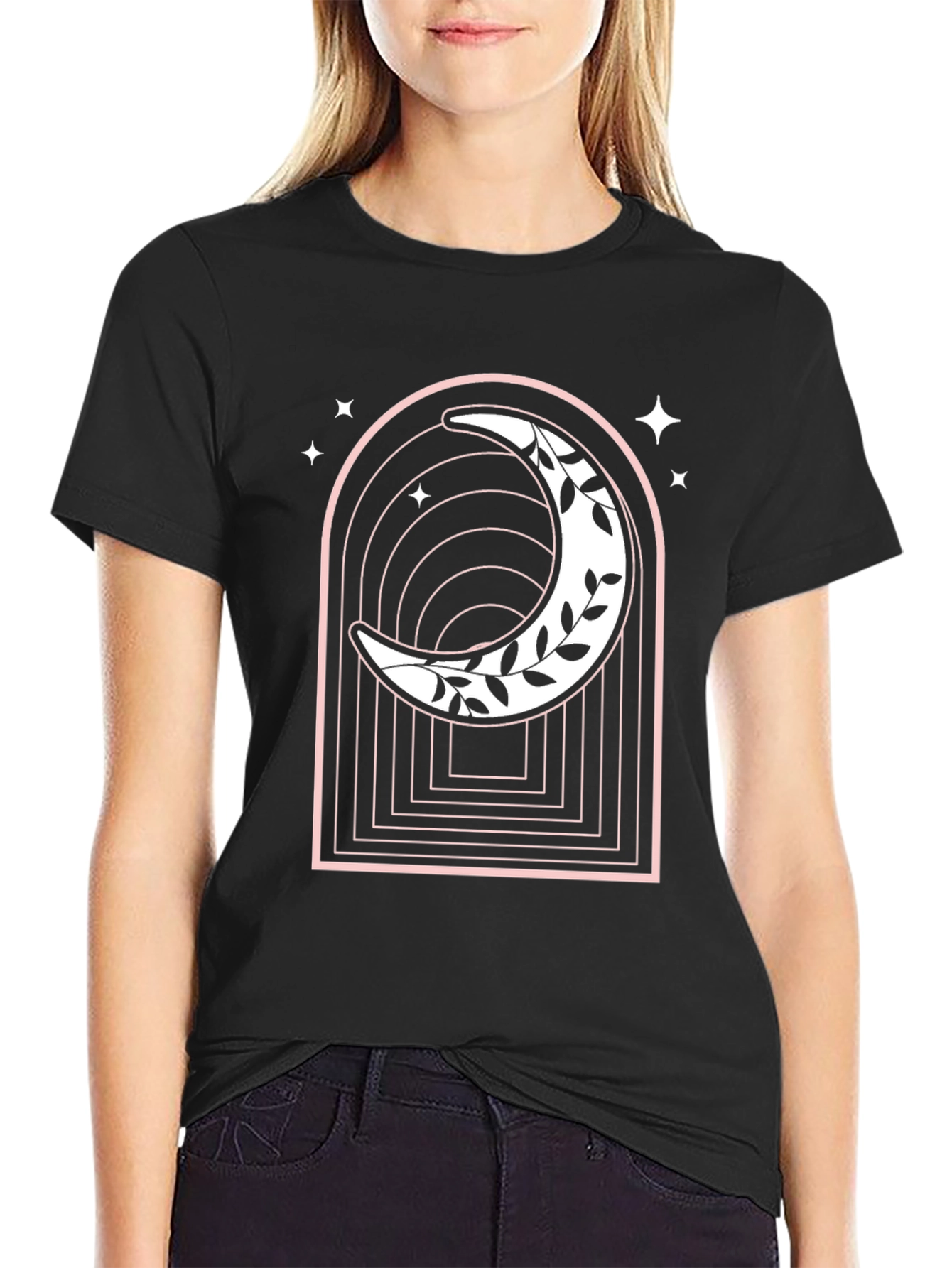 Mystic Moon Graphic Tee - Celestial Style