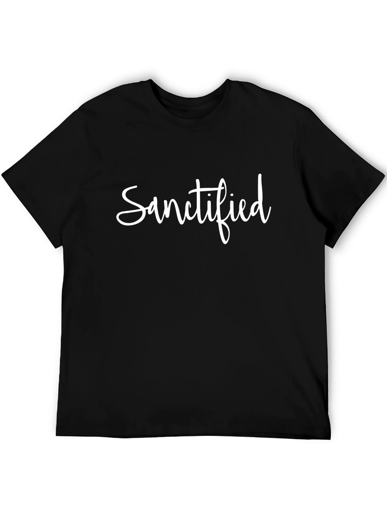 Sanctified Graphic Tee - Black Cotton T-Shirt