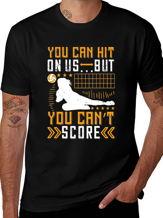 Volleyball Graphic Tee - You Can Hit On Us