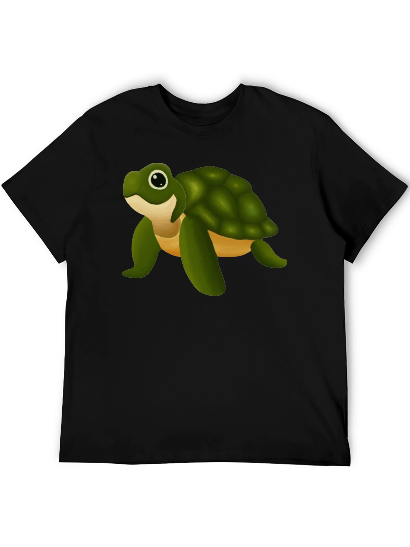 Turtle Graphic Tee - Unisex Black T-Shirt