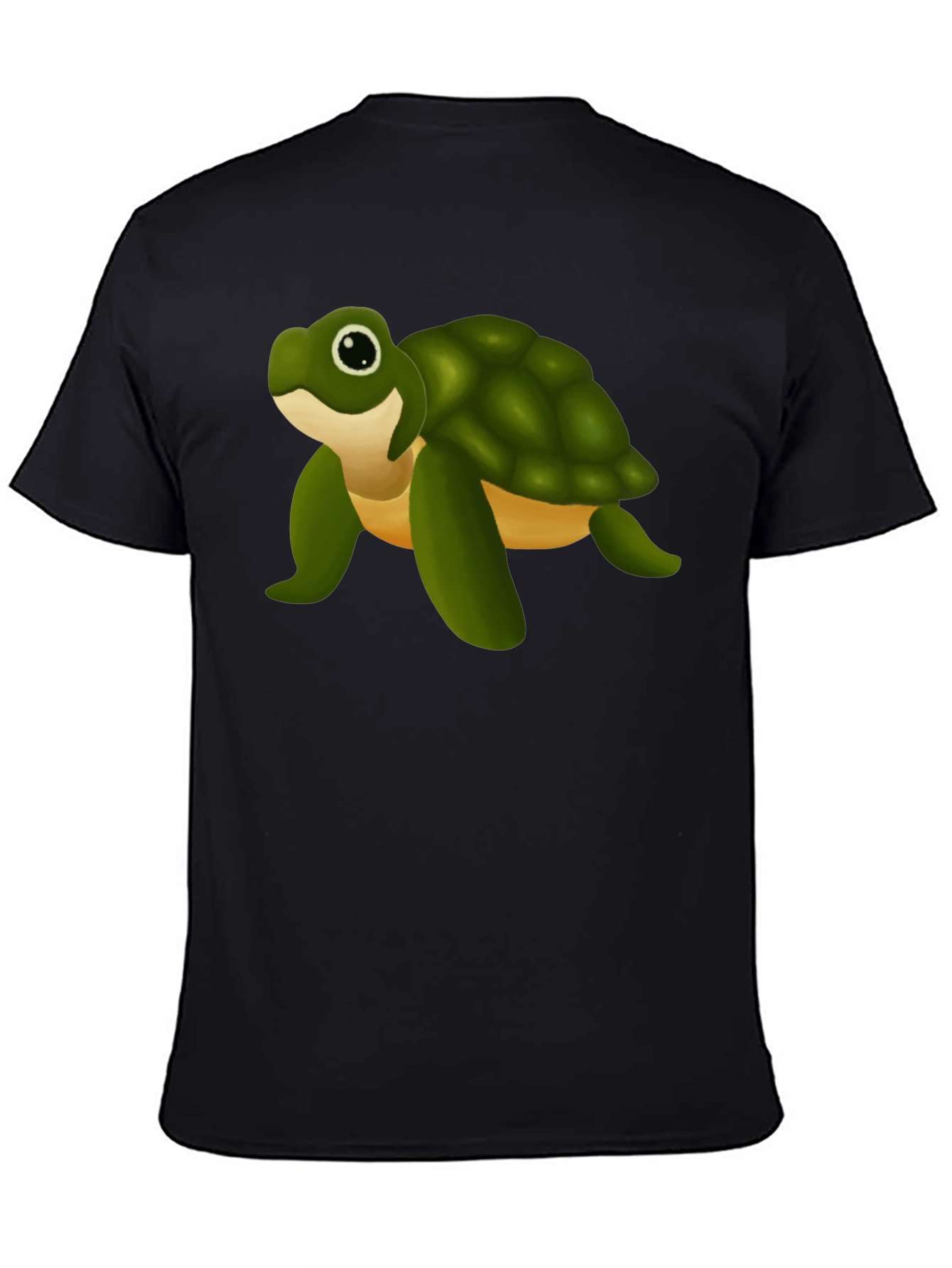 Turtle Graphic Tee - Unisex Black T-Shirt