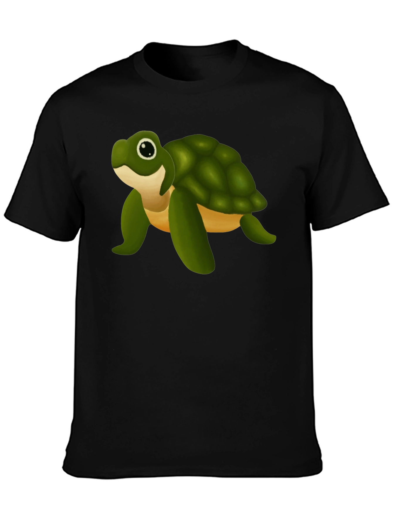 Turtle Graphic Tee - Unisex Black T-Shirt