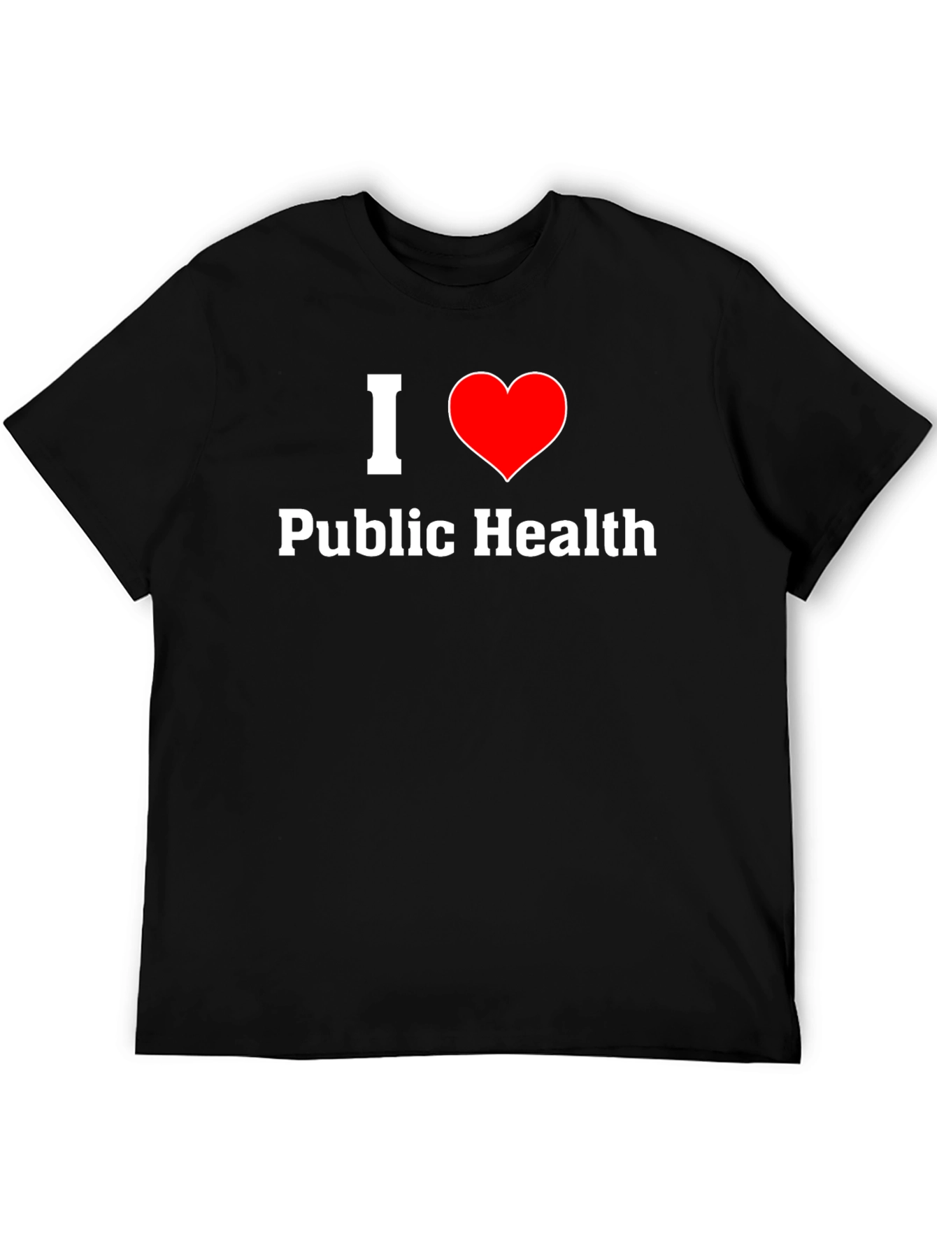 I Heart Public Health T-Shirt - Black