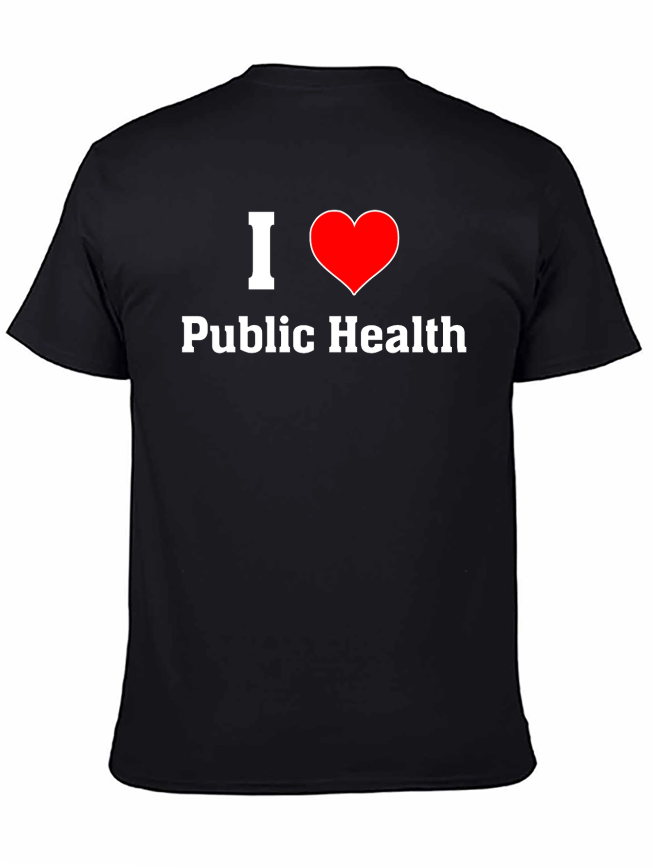 I Heart Public Health T-Shirt - Black