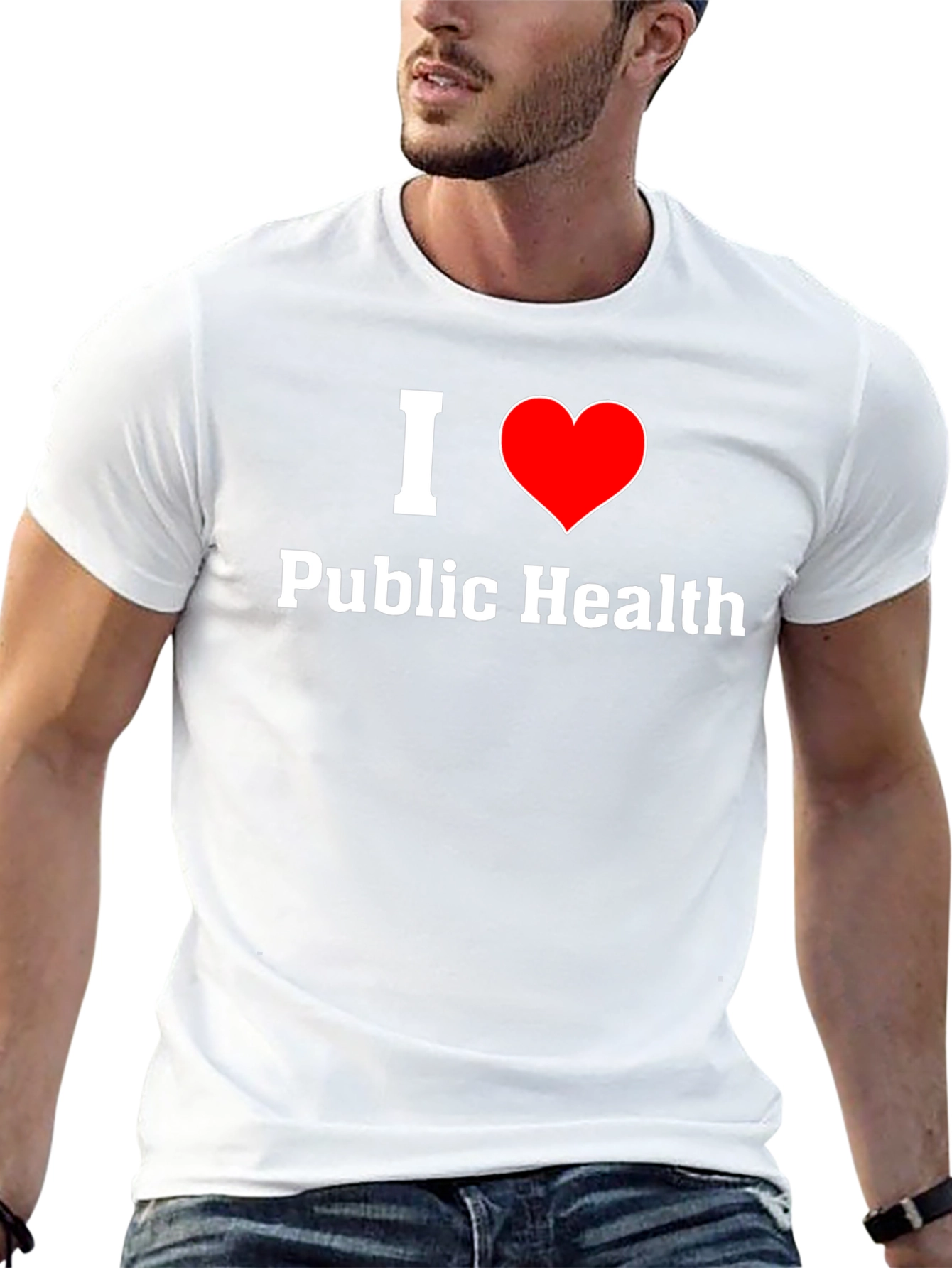 I Heart Public Health T-Shirt - Black