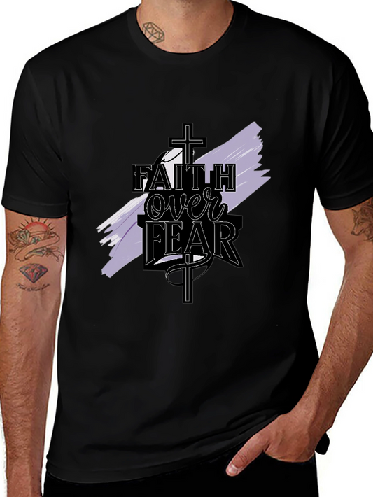 Faith Over Fear Graphic Tee - Christian Apparel