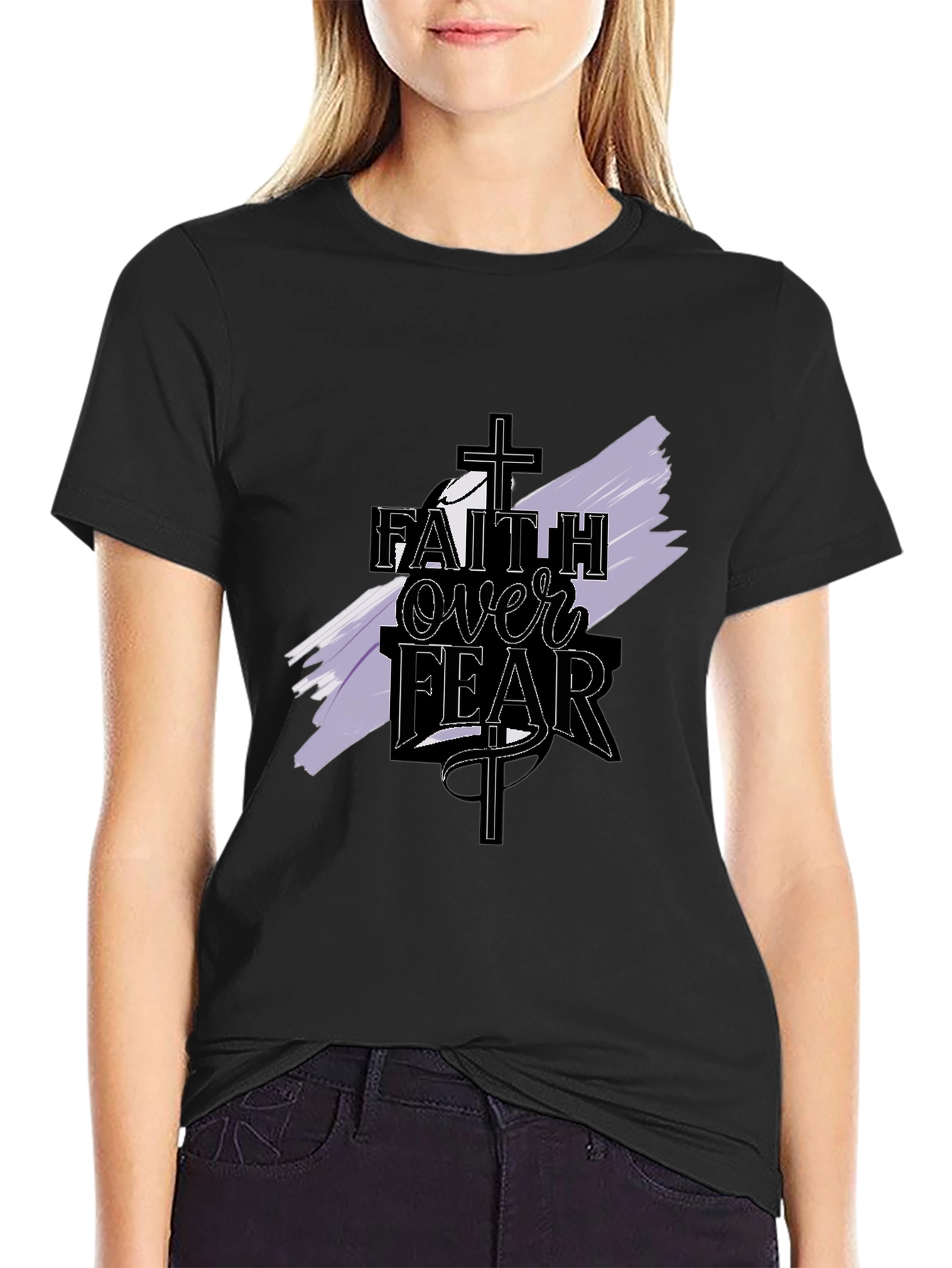 Faith Over Fear Graphic Tee - Christian Apparel