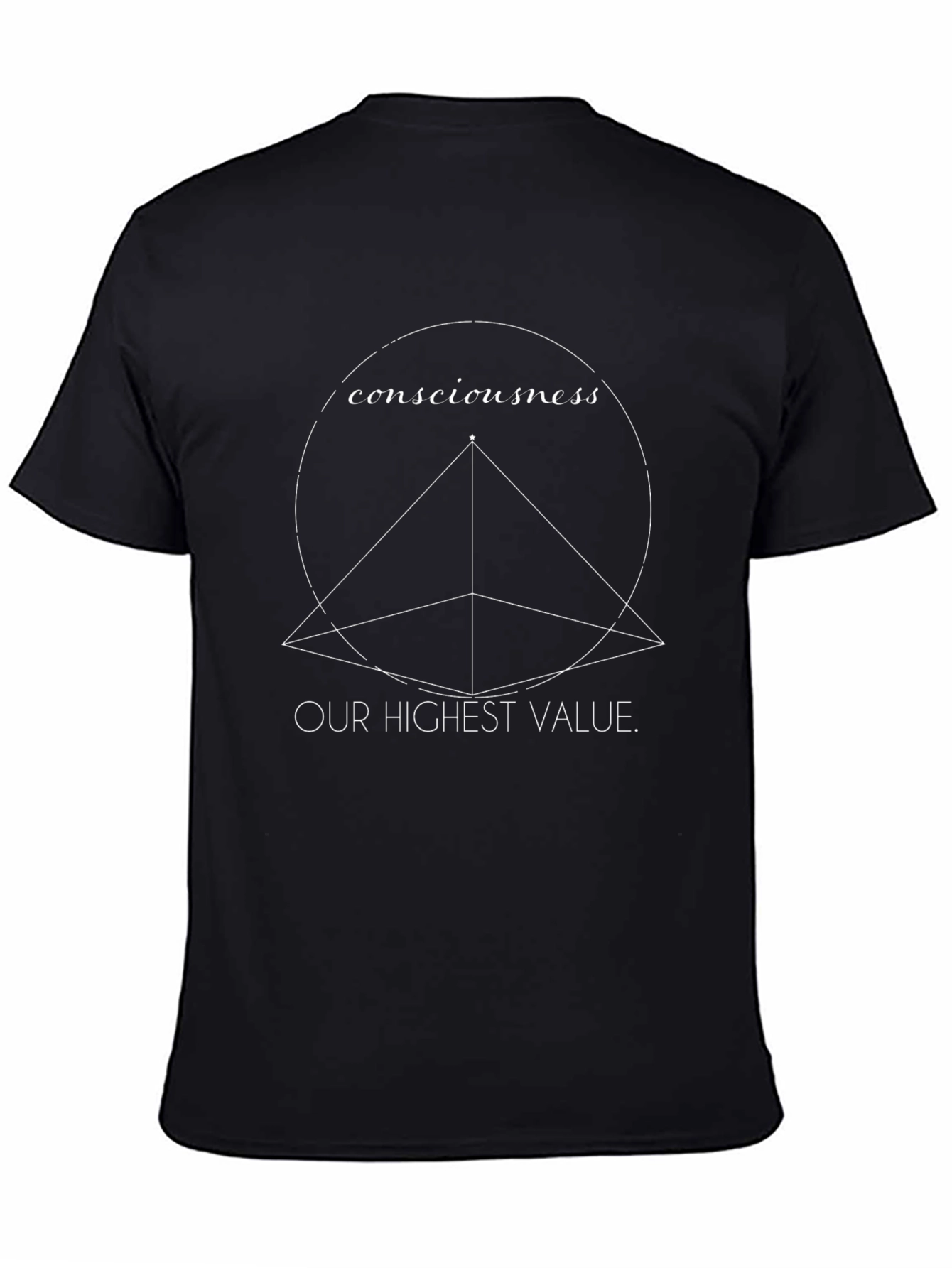 Consciousness Value Black Graphic Tee