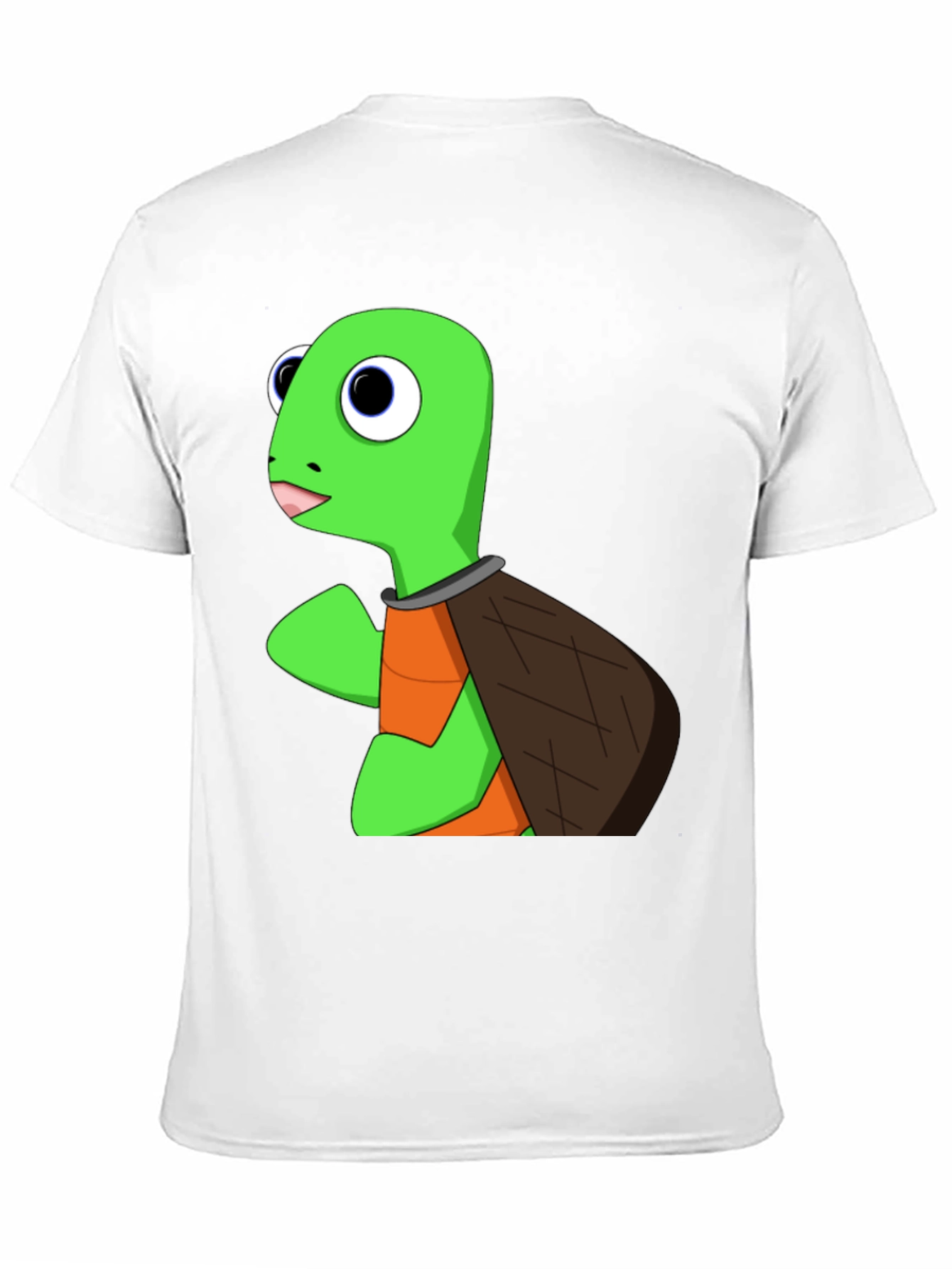 Cartoon Turtle Graphic Tee - Black