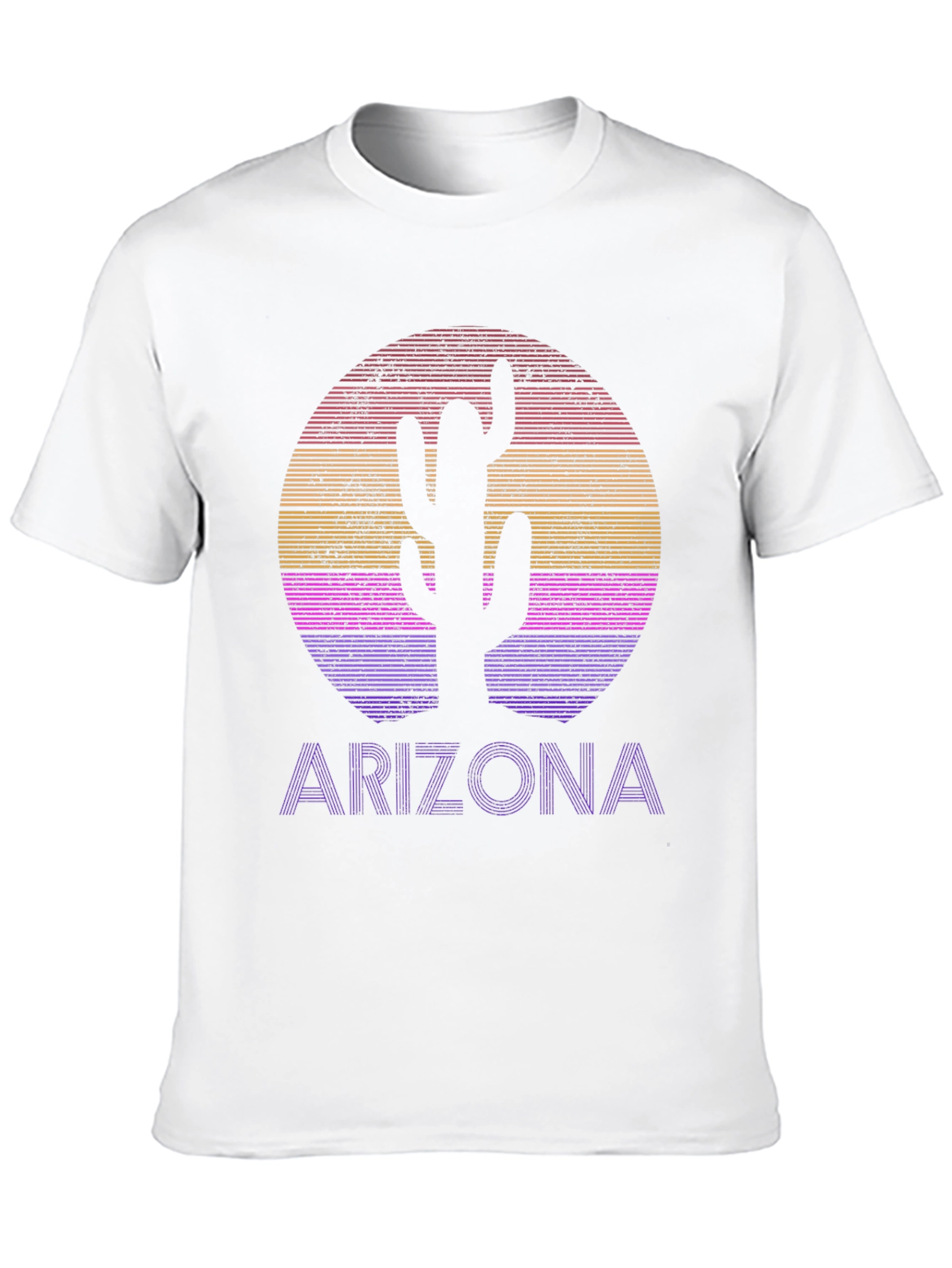 Arizona Sunset Cactus Graphic Tee - Desert Style