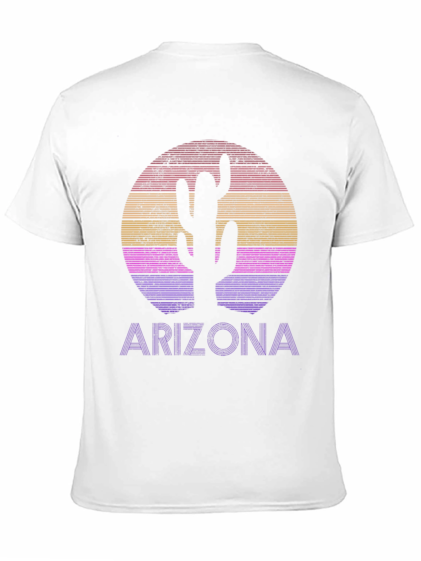 Arizona Sunset Cactus Graphic Tee - Desert Style