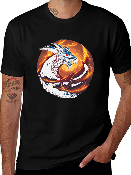 Dragon Graphic Tee - Mens Black T-Shirt