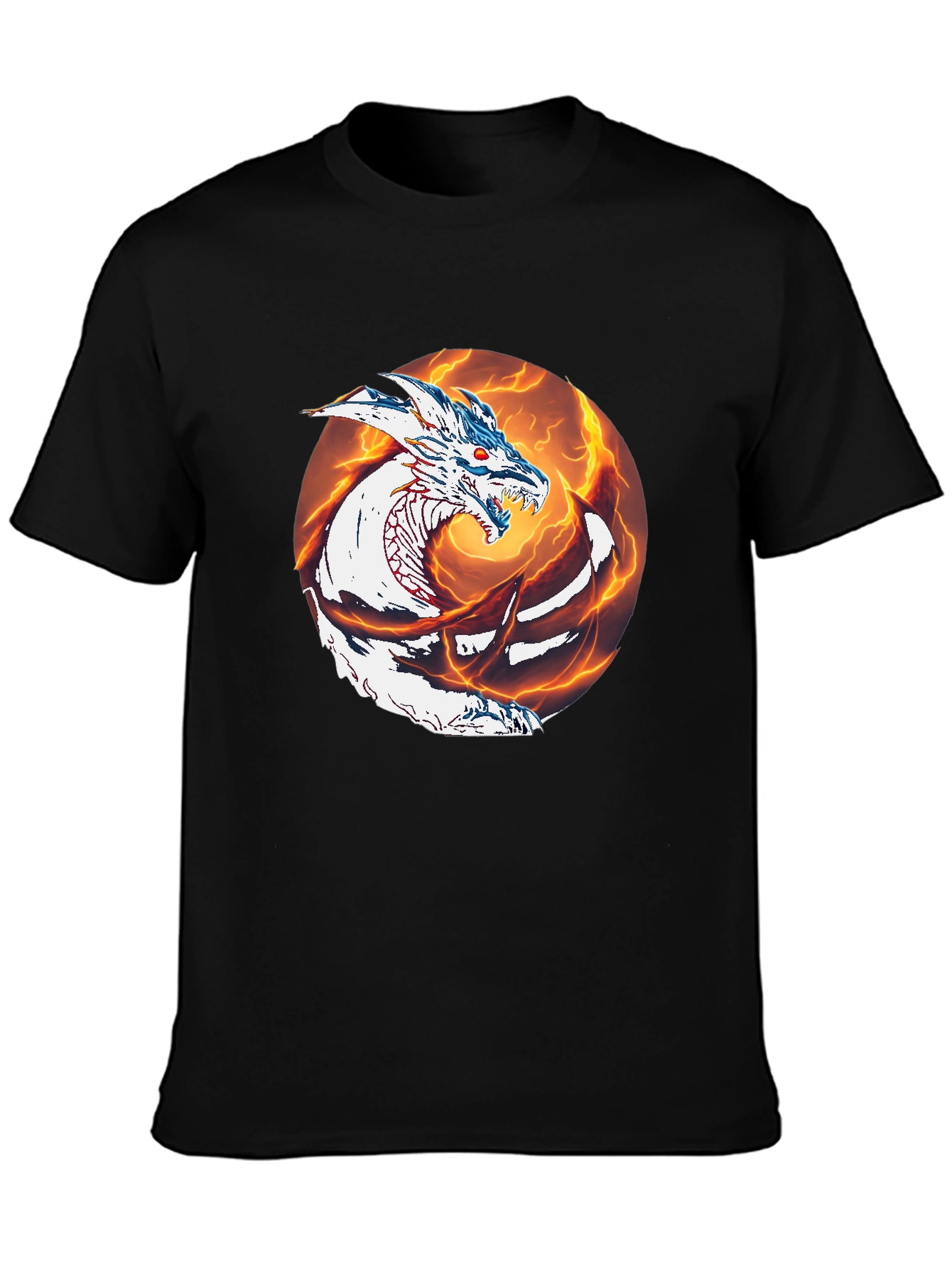 Dragon Graphic Tee - Mens Black T-Shirt