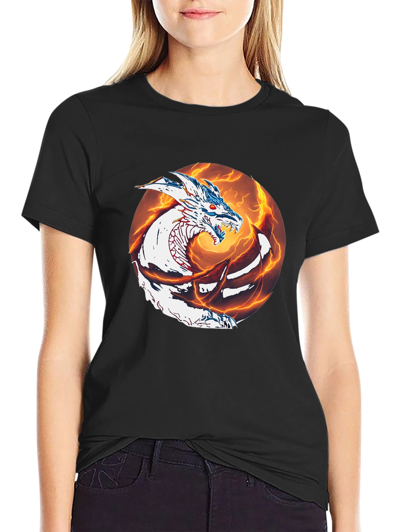 Dragon Graphic Tee - Mens Black T-Shirt