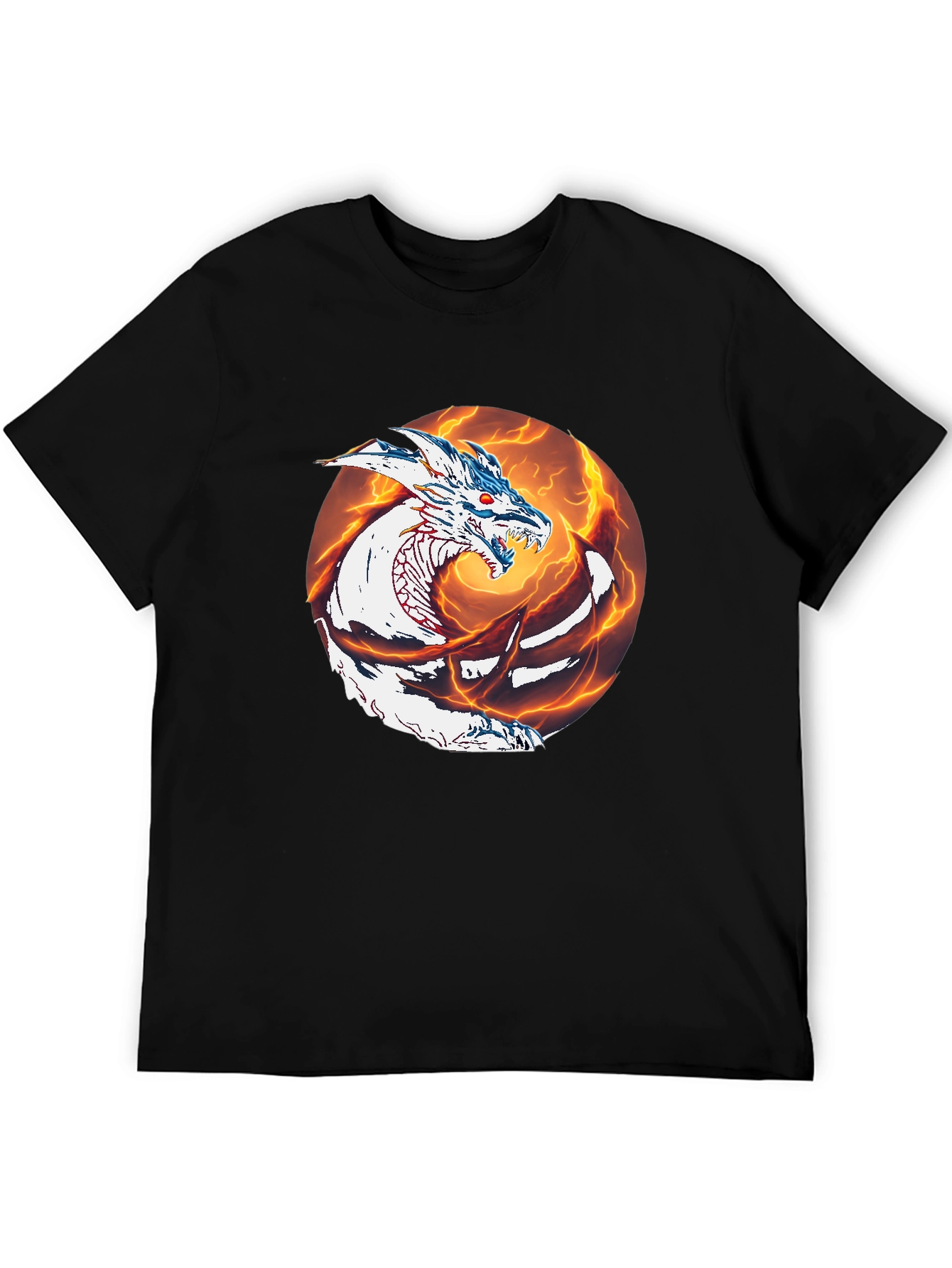 Dragon Graphic Tee - Mens Black T-Shirt