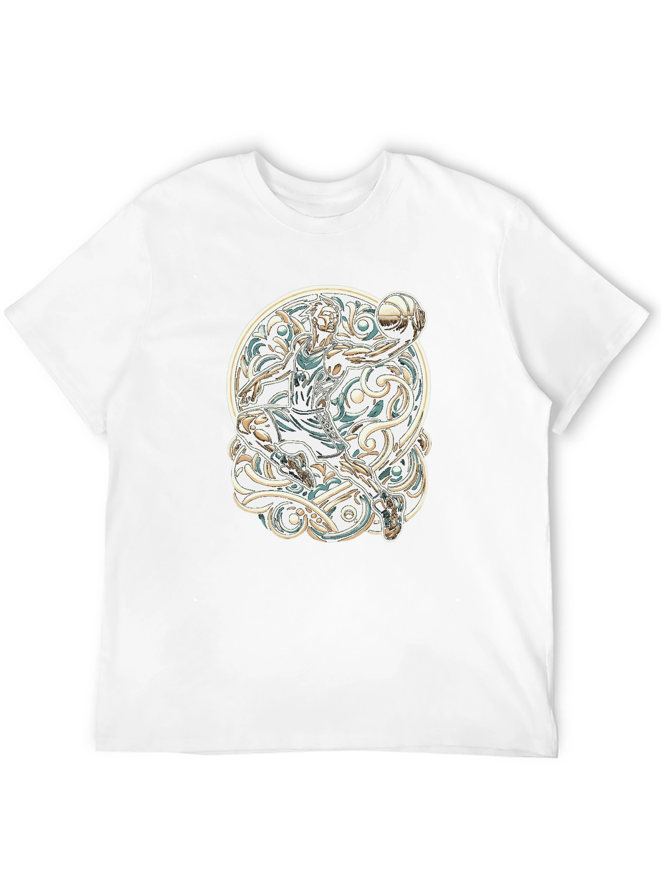 Basketball Player Graphic Tee - Black