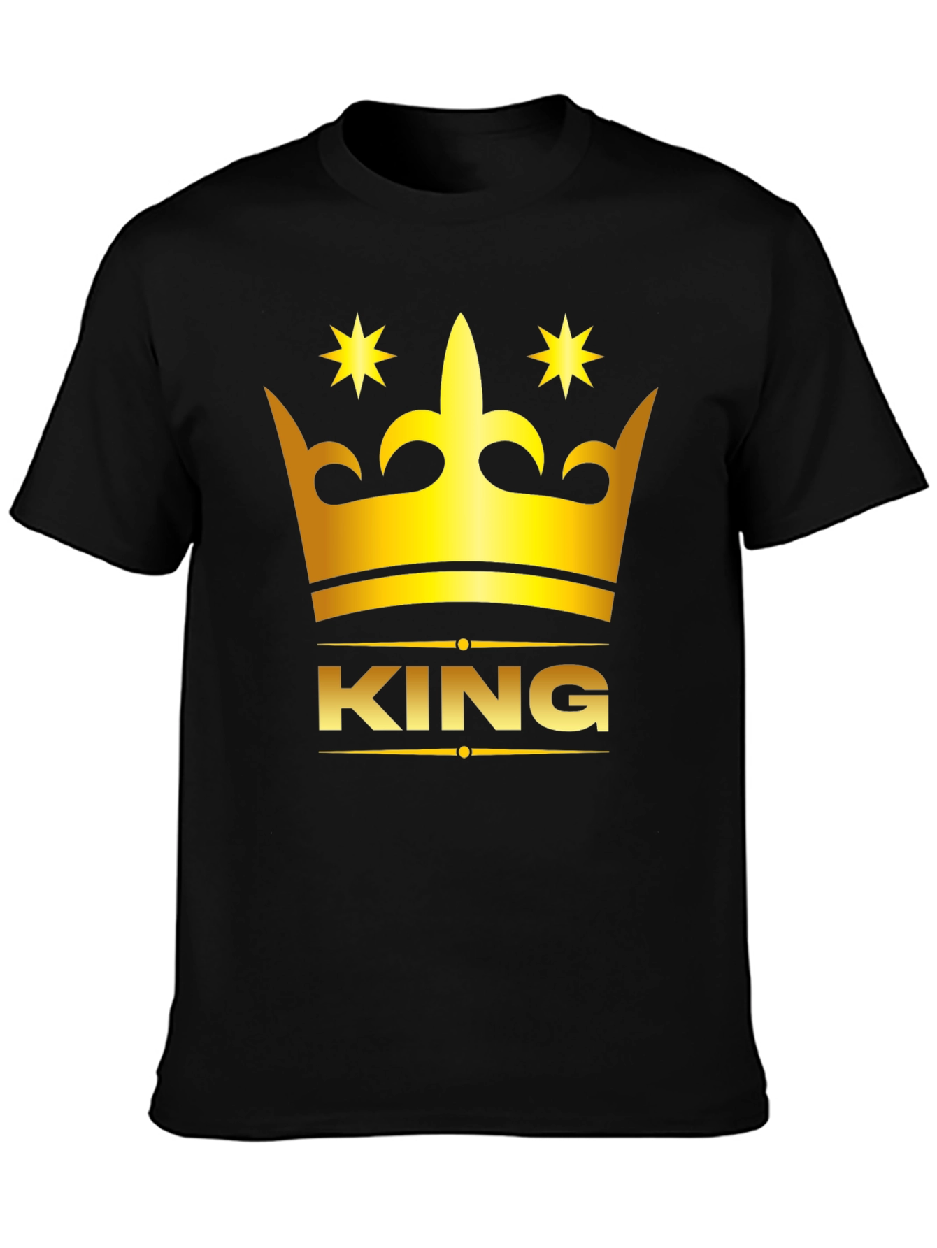 King Crown Graphic Black T-Shirt