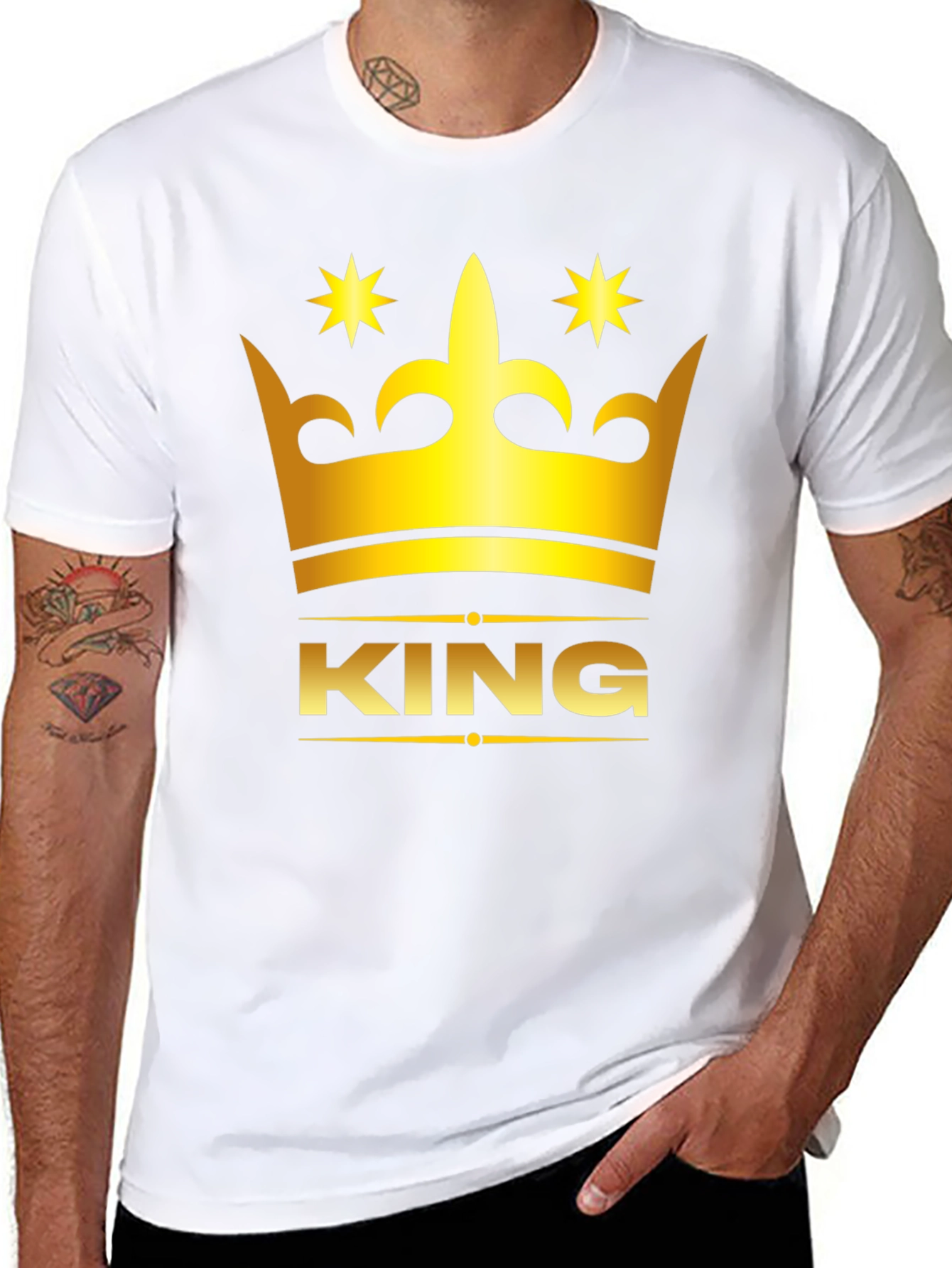 King Crown Graphic Black T-Shirt