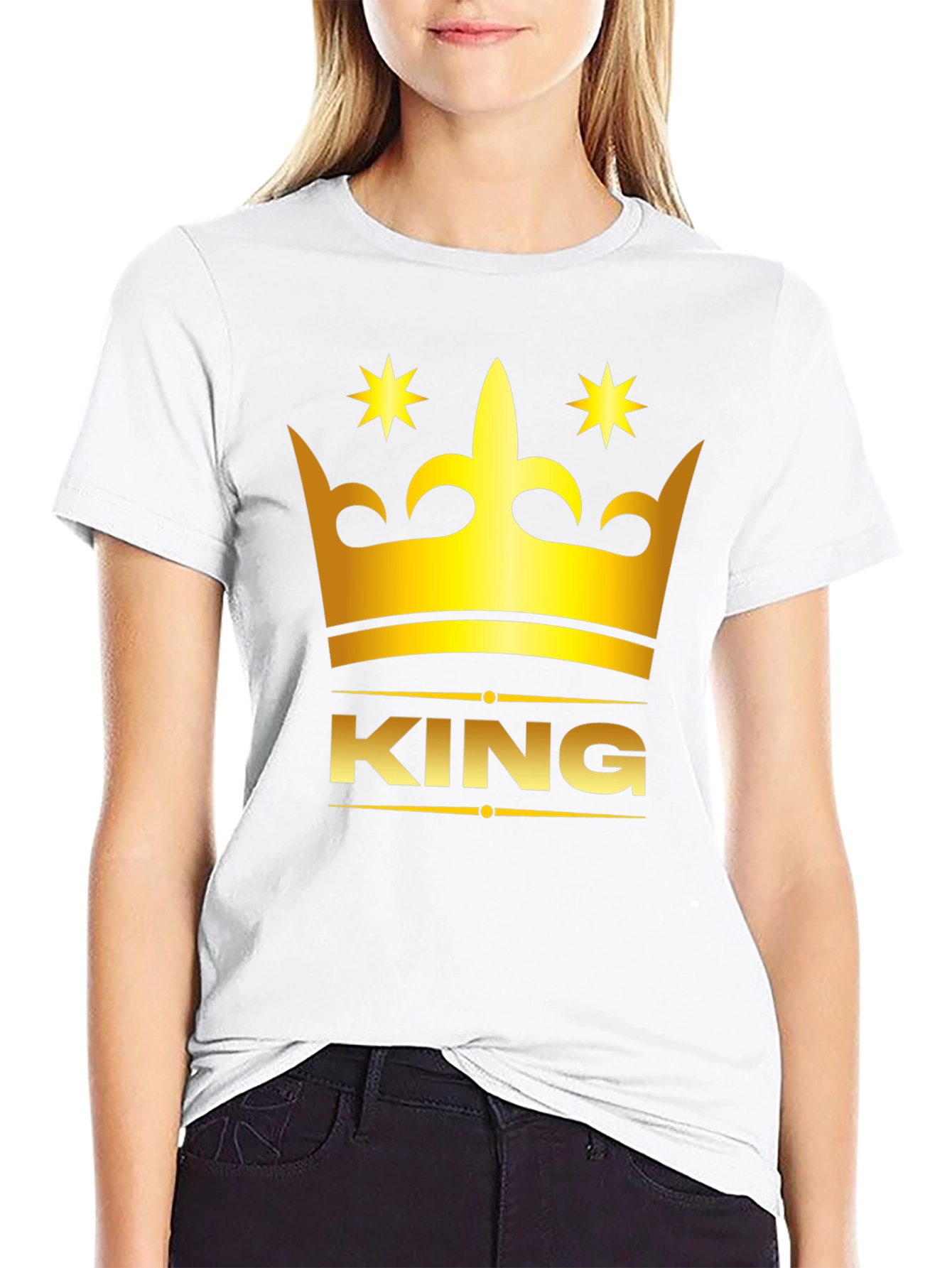 King Crown Graphic Black T-Shirt