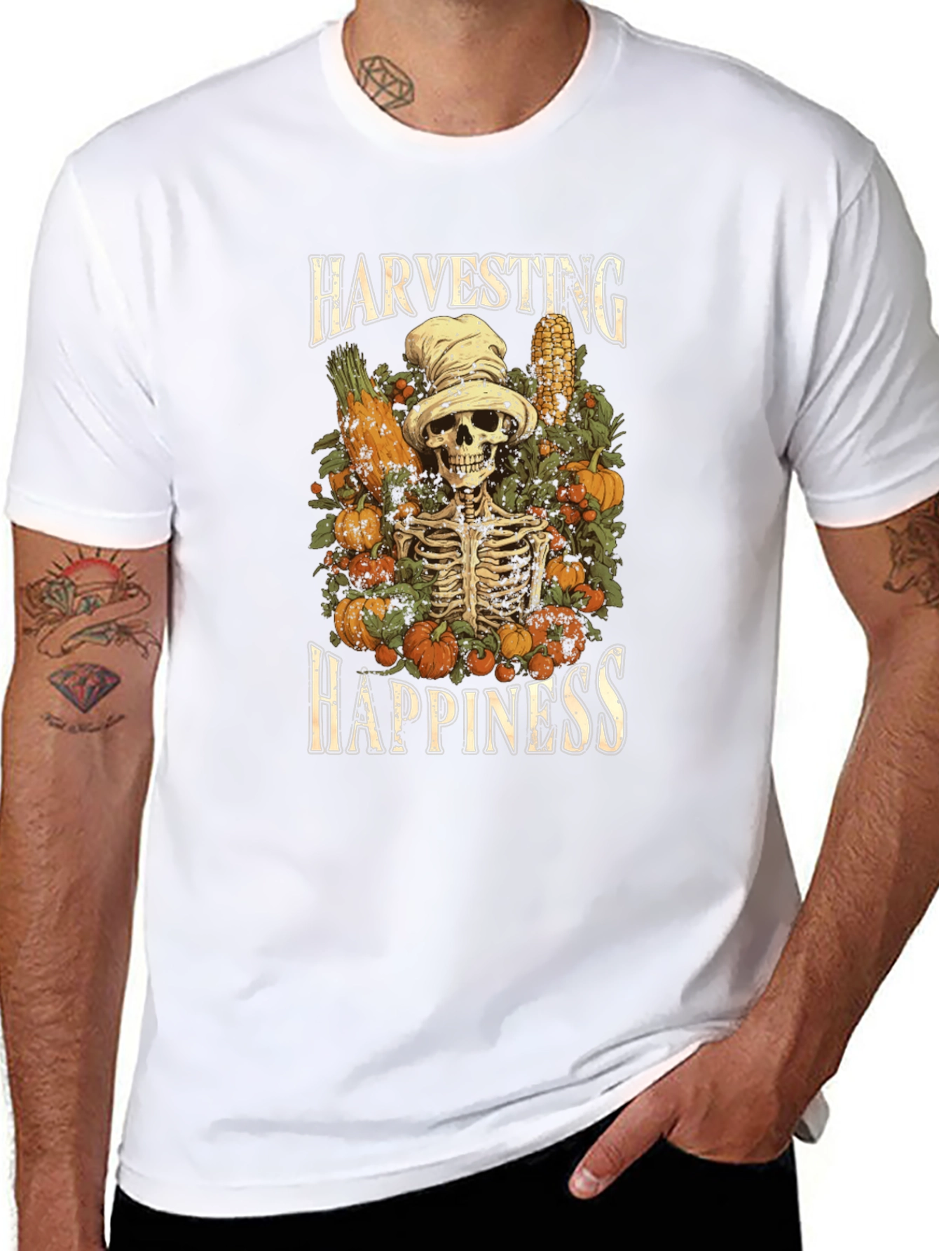 Harvesting Happiness Graphic Tee - Spooky Season