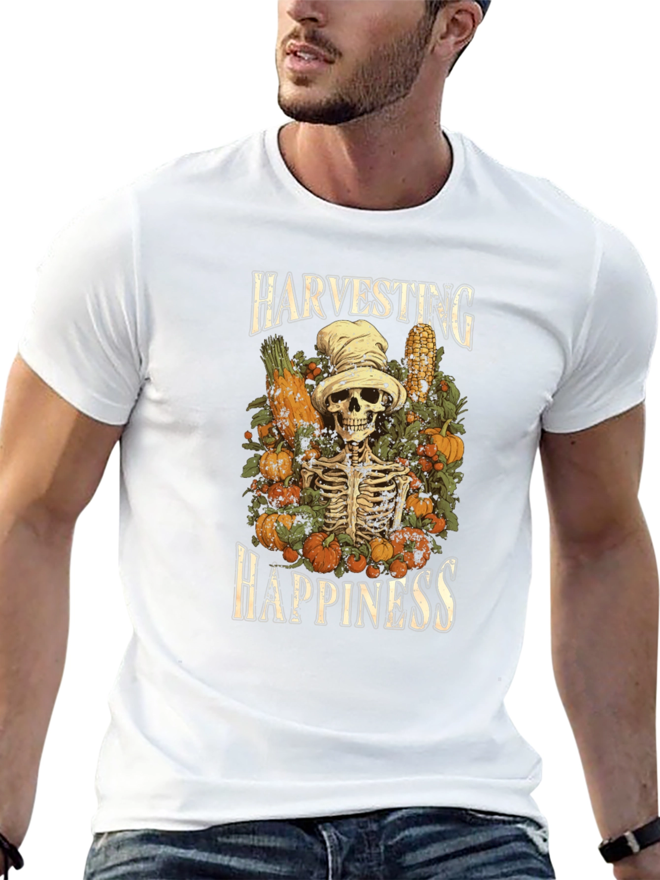 Harvesting Happiness Graphic Tee - Spooky Season