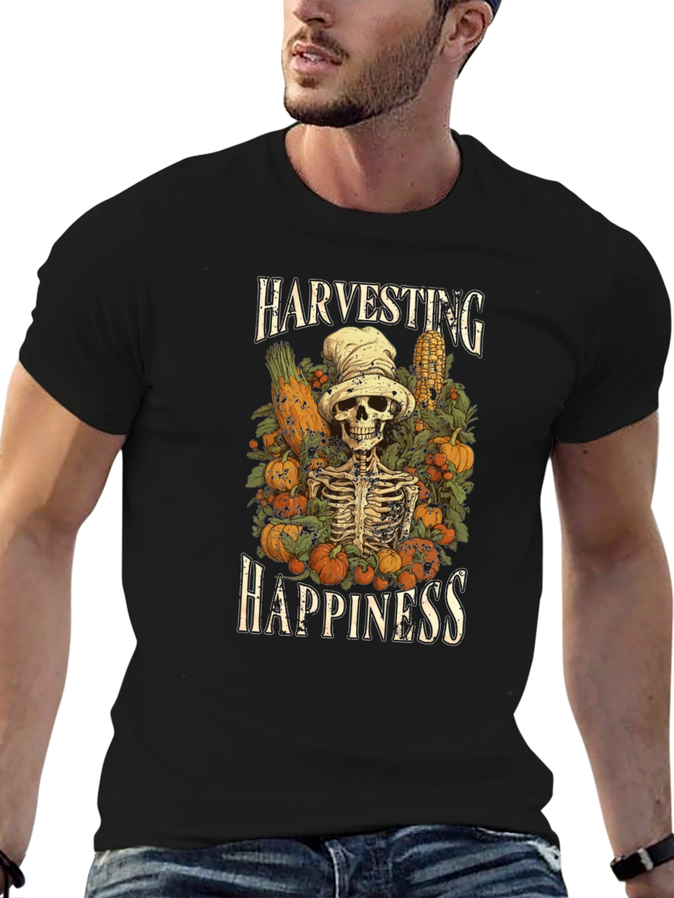 Harvesting Happiness Graphic Tee - Spooky Season