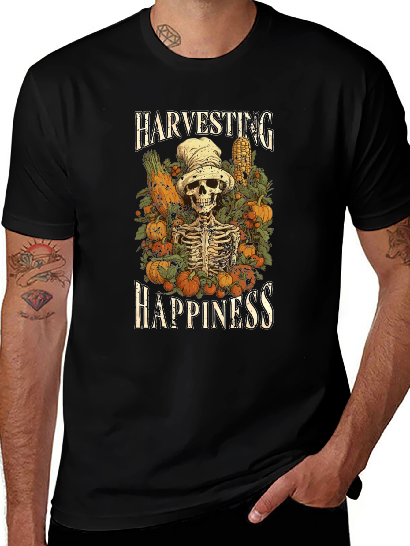 Harvesting Happiness Graphic Tee - Spooky Season
